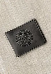 Шкіряна обкладинка на посвідчення Головного управління розвідки (ГУР) Чорна