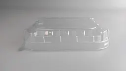 Кришка для харчової упаковки L7-25, 50 шт, 148x125x25 мм, колір прозорий для фасування, зберігання та транспортування - мініатюра 3