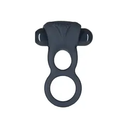Подвійне віброкільце з пультом Lux Active Triad Vibrating Dual Cock Ring, 11х2.7 см (синій)