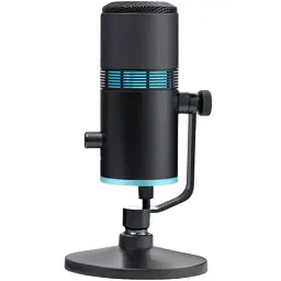 Мікрофон Thronmax V8, Black, USB, 3.5 мм jack, конденсаторний, RGB підсвічування, кабель 1.5 м (V8THRONMAX) - мініатюра 2