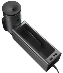 Автомобільний органайзер Baseus Deluxe Metal Armrest Console Organized CRCWH-A01 2 USB 5V/2A Чорний - мініатюра 3