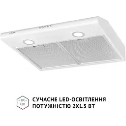 Витяжка пласка Perfelli PL 6022 W LED - мініатюра 2