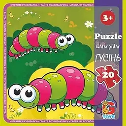 Пазли дитячі "Комахи" LI06, 20 елементів