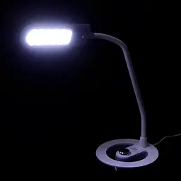 Настільна лампа Brille лед для офісу для школяра для манікюру для письмового столу гнучка сенсорна невелика ціна SL-62 6W WH - мініатюра 9