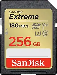 Карта пам'яті Sandisk 256GB SD C10 UHS-I U3 R180/W130MB/s Extreme V30 (SDSDXVV-256G-GNCIN)