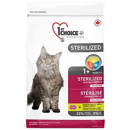 Сухий корм 1st Choice Sterilized Chicken 10 кг Фест Чойс Стерилайзед курка для кастрованих котів