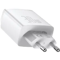 Зарядний пристрій Baseus Compact Quick Charger 2U+C 30W White (CCXJ-E02) - мініатюра 2