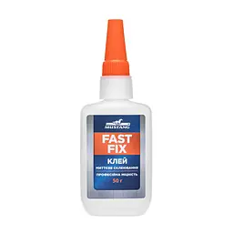 Клей з активатором FAST FIX Mustang (ціаноакрилат+активатор), 50 г+200 мл, двокомпонентний швидкий універсальний клей MG28 - мініатюра 2