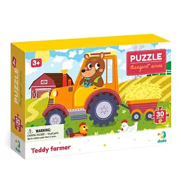 Дитячий пазл "Ведмедик-тракторист" DoDo Toys 300371, 30 елементів