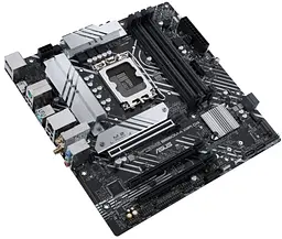ASUS Материнська плата PRIME B660M-A WIFI D4 s1700 B660 4xDDR4 M.2 HDMI DP Wi-Fi BT mATX - мініатюра 3