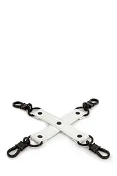 БДСМ-іграшки система фіксації хрестовина NS Novelties GLO BONDAGE HOG TIE — штучна шкіра, світиться у темряві - мініатюра 2