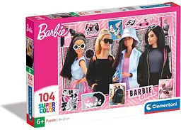 Пазл Clementoni SuperСolor: Стильні дівчата, Барбі (SuperСolor - Barbie Puzzle - 104 pcs.), 104 ел. (25754)