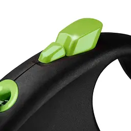 Рулетка Flexi Black Design для собак трос розмір S 5 м зелена - мініатюра 3