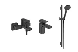 Набір змішувачів Hansgrohe Vernis Shape EcoSmart 100 matt black 20230003