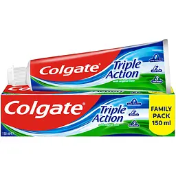 Зубна паста Colgate Colgate Triple Action Original Mint 150 мл - мініатюра 3