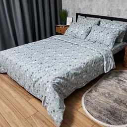 Комплект постільної білизни Moon&Star Дитячий 110x140 см наволочки 2x40x60 см Silver Stars Бязь Gold Люкс