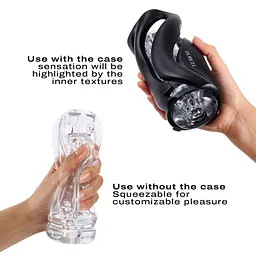 Мастурбатор Dorcel Deep Blow Black, подвійне використання - мініатюра 5