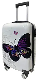 Валіза маленька Madisson Snowball 26820 з полікарбонату 30 л 55×35×20 см Біла