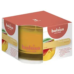 Свічка Bolsius True scents у склі Манго, 9х6,3 см, помаранчевий (170410)