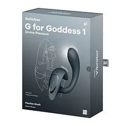 Вагінально-кліторальний вібратор Satisfyer G for Goddess 1 Dark Grey, 2 мотори - мініатюра 8