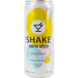 Уцінка. Напій безалкогольний Shake коктейль Піна Колада соковмісний сильногазований пастеризований 0.33 л 
