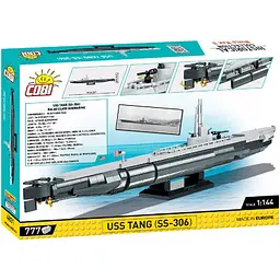 Конструктор Cobi Підводний човен USS Tang SS-306, масштаб 1:144, 777 деталей (COBI-4831) - мініатюра 2