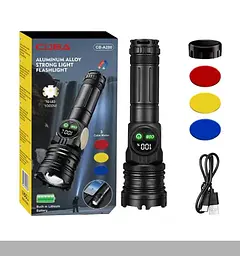 Ліхтар NIGHT VISION FLUORESCENCE 701-PM10-TG з функцією зуму, Li-Ion акумулятором, ЗУ Type-C, індикацією заряду (47152-701_302)