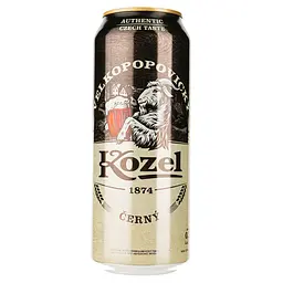 Уцінка. Пиво Velkopopovitsky Kozel темне 3.7% 0.5 л з/б 