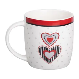 Чашка порцелянова I love you 400 мл, білий Liling Rongxiang Ceramic RX-N240147W - мініатюра 6