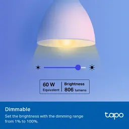Розумна лампочка TP-Link Tapo L530E (2-Pack) (Tapo L530E(2-Pack)) - мініатюра 4