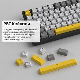 Клавіатура Ajazz AK820 Sea Salt Switch Black (AK820-SS-BGY) [163668] - мініатюра 13