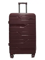 Валіза велика L поліпропілен Milano bag 0306 76×49×31см 82л Бордовий