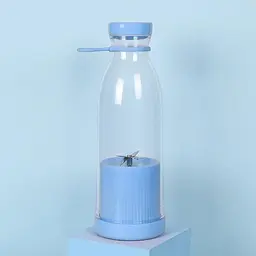 Фітнес-блендер Fresh Juice портативний, акумуляторний, пляшка для смузі білий, рожевий, блакитний - мініатюра 6
