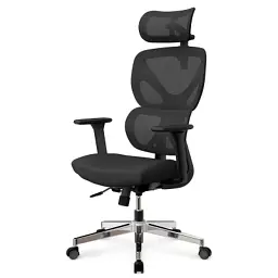 Офісне крісло Mealux D1 Air Fabric Black (HF-D1 F/B) - мініатюра 3