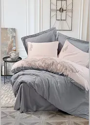  Комплект постільної білизни євро 200х220 Sheen - Grey сатин TC303375734 TURComFor  