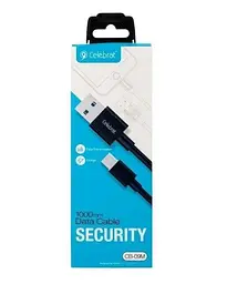 Кабель Celebrat CB-09M 1.2 m MicroUSB Cable Black - мініатюра 2