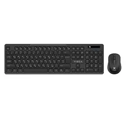 Комплект (Клавіатура та миша) Vinga KBSW-100 Wireless Black (KBSW-100) - мініатюра 1