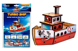 Конструктор дерев'яний Puz-00962 "Turbo Ship" в кульку PuzzleOK