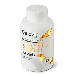 Вітамін OstroVit Vitamin D3 2000 IU 60 капсул - мініатюра 2