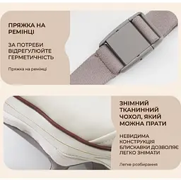 Вібромасажер акумуляторний для шиї та спини, електро масажер з підігрівом для комірної зони JBY-820 - мініатюра 8