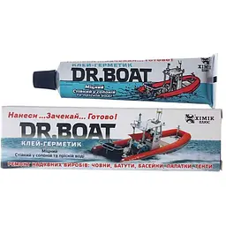Герметик Хімік-Плюс 40мл Прозорий для гуми Dr.Boat в тубі