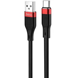 USB Cable Hoco U72 Forest Silicone Type-C Black 1.2m