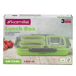 Ланч-бокс Kamille KM-2146ZL 1200 мл зелений - мініатюра 8