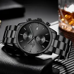 Наручний годинник чоловічий Cheetah Mars Black Чорний (2409) - мініатюра 7