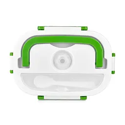 Ланчбокс з підігрівом їжі 220 V, Electric lunch box, ланч-бокс Зелений - мініатюра 3
