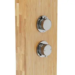 Душова панель Corsan Balti 2.0 bamboo хром B001MCH - мініатюра 4