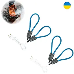Сушарка для взуття дугова електрична синя, комплект 2 шт, побутова сушарка з нагрівом для черевиків і кросівок - мініатюра 2
