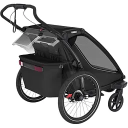 Дитяча коляска Thule Chariot Sport 2 Double (Black) (TH 10201031) - мініатюра 5
