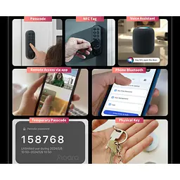 Розумний замок Aqara Smart Door Lock U200 Black (EL-D02D) [115345] - мініатюра 11