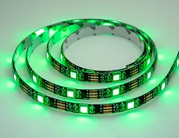 Світлодіодна LED стрічки з пультом чорна на 2м RGB - мініатюра 5